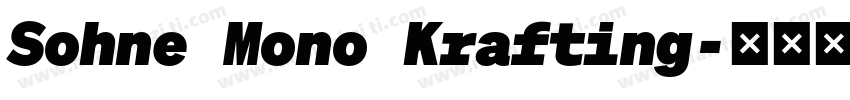Sohne Mono Krafting字体转换